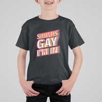 Funny LGBT T Shirt For Kid Sounds Gay I'm In LGBTQ Community - Wonder Print Shop