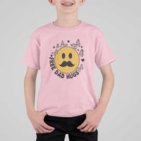 LGBT Free Dad Hugs T Shirt For Kid Gay Pride Month Retro Groove Smiley Face Community - Wonder Print Shop