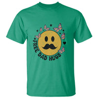 LGBT Free Dad Hugs T Shirt Gay Pride Month Retro Groove Smiley Face Community - Wonder Print Shop