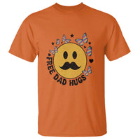 LGBT Free Dad Hugs T Shirt Gay Pride Month Retro Groove Smiley Face Community - Wonder Print Shop