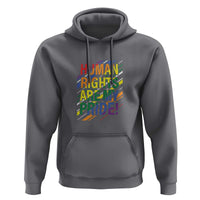 Proud Ally Hoodie Human Rights Are My Pride Rainbow LGBT Flag - Wonder Print Shop