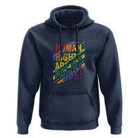 Proud Ally Hoodie Human Rights Are My Pride Rainbow LGBT Flag - Wonder Print Shop