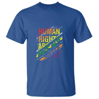 Proud Ally T Shirt Human Rights Are My Pride Rainbow LGBT Flag - Wonder Print Shop