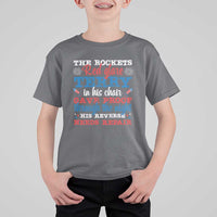 Funny The Rockets Red Glare Terry In His Chair His Reverse Needs Repair T Shirt For Kid 4th Of July Meme - Wonder Print Shop
