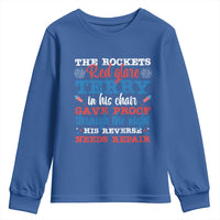 Funny The Rockets Red Glare Terry In His Chair His Reverse Needs Repair Youth Sweatshirt 4th Of July Meme - Wonder Print Shop
