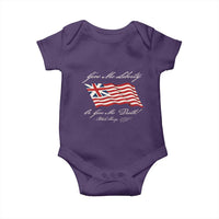Give Me Liberty Or Give Me Death Patrick Henry Baby Onesie Vintage Grand Union Flag - Wonder Print Shop