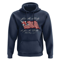 Give Me Liberty Or Give Me Death Patrick Henry Hoodie Vintage Grand Union Flag - Wonder Print Shop