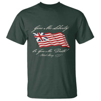 Give Me Liberty Or Give Me Death Patrick Henry T Shirt Vintage Grand Union Flag - Wonder Print Shop
