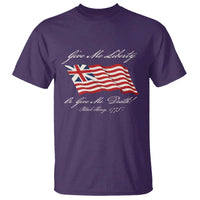 Give Me Liberty Or Give Me Death Patrick Henry T Shirt Vintage Grand Union Flag - Wonder Print Shop