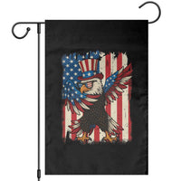 Funny Patriotic Dabbing American Flag Bald Eagle 4th Of July Garden Flag - Wonder Print Shop