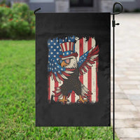Funny Patriotic Dabbing American Flag Bald Eagle 4th Of July Garden Flag - Wonder Print Shop