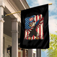 Funny Patriotic Dabbing American Flag Bald Eagle 4th Of July Garden Flag - Wonder Print Shop