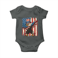 Funny Patriotic Dabbing American Flag Bald Eagle 4th Of July Baby Onesie - Wonder Print Shop