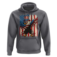 Funny Patriotic Dabbing American Flag Bald Eagle 4th Of July Hoodie - Wonder Print Shop