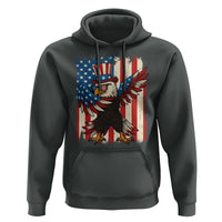 Funny Patriotic Dabbing American Flag Bald Eagle 4th Of July Hoodie - Wonder Print Shop