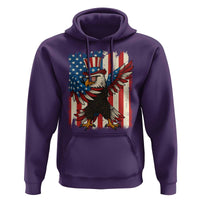 Funny Patriotic Dabbing American Flag Bald Eagle 4th Of July Hoodie - Wonder Print Shop