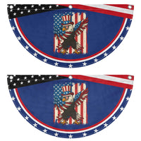 Funny Dabbing American Flag Bald Eagle 4th Of July Patriotic Fan Flag