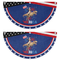 Funny George Washington Riding a Tyrannosaurus Rex 'Merica Patriotic Fan Flag American Flag
