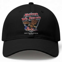 United We Stand Proud To Be An American Since 1776 Baseball Cap Patriotic USA Flag Eagle