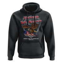 United We Stand Proud To Be An American Since 1776 Hoodie Patriotic USA Flag Eagle - Wonder Print Shop