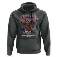 United We Stand Proud To Be An American Since 1776 Hoodie Patriotic USA Flag Eagle - Wonder Print Shop