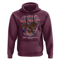 United We Stand Proud To Be An American Since 1776 Hoodie Patriotic USA Flag Eagle - Wonder Print Shop