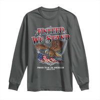 United We Stand Proud To Be An American Since 1776 Long Sleeve Shirt Patriotic USA Flag Eagle - Wonder Print Shop