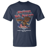 United We Stand Proud To Be An American Since 1776 T Shirt Patriotic USA Flag Eagle - Wonder Print Shop