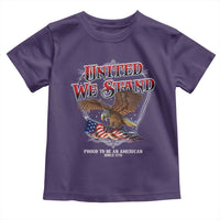 United We Stand Proud To Be An American Since 1776 Toddler T Shirt Patriotic USA Flag Eagle - Wonder Print Shop