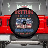 Funny Getting Star Spangled Hammered Since 1776 Spare Tire Cover 4th of July Beers American Flag - Wonder Print Shop