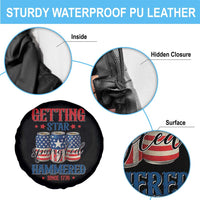 Funny Getting Star Spangled Hammered Since 1776 Spare Tire Cover 4th of July Beers American Flag - Wonder Print Shop