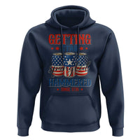 Funny Getting Star Spangled Hammered Since 1776 Hoodie 4th of July Beers American Flag - Wonder Print Shop