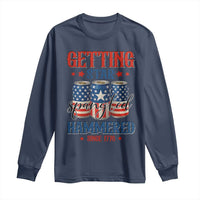 Funny Getting Star Spangled Hammered Since 1776 Long Sleeve Shirt 4th of July Beers American Flag - Wonder Print Shop