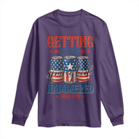 Funny Getting Star Spangled Hammered Since 1776 Long Sleeve Shirt 4th of July Beers American Flag - Wonder Print Shop