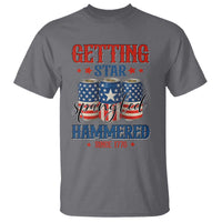 Funny Getting Star Spangled Hammered Since 1776 T Shirt 4th of July Beers American Flag - Wonder Print Shop