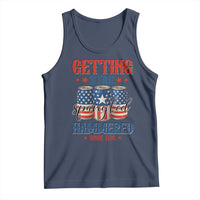 Funny Getting Star Spangled Hammered Since 1776 Tank Top 4th of July Beers American Flag - Wonder Print Shop