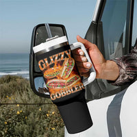 Funny Glizzy Gobbler Tumbler With Handle Glizzy Hot Dog Meme Hilarious