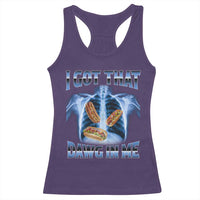 Funny Hot Dog Meme Racerback Tank Top I Got That Dawg In Me Hotdog Xray Humor