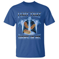 Funny Hot Dog Meme T Shirt I Got That Dawg In Me Hotdog Xray Humor