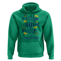 Minimal Sardines Fishermen Aesthetic Retro Hoodie