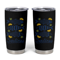 Minimal Sardines Fishermen Aesthetic Retro Tumbler Cup