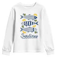 Minimal Sardines Fishermen Aesthetic Retro Youth Sweatshirt