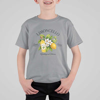Italian Summer Limoncello Lemon Liqueur Amalfi Italy T Shirt For Kid