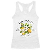Italian Summer Limoncello Lemon Liqueur Amalfi Italy Racerback Tank Top