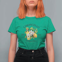 Italian Summer Limoncello Lemon Liqueur Amalfi Italy T Shirt For Women