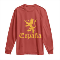 Espana Spain Lion Symbol Spanish Spaniard Pride Long Sleeve Shirt