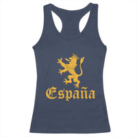 Espana Spain Lion Symbol Spanish Spaniard Pride Racerback Tank Top