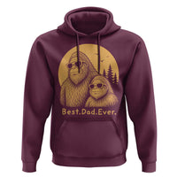 Vintage Best Dad Ever Bigfoot Papa Fathers Day Hoodie