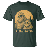 Vintage Best Dad Ever Bigfoot Papa Fathers Day T Shirt