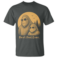 Vintage Best Dad Ever Bigfoot Papa Fathers Day T Shirt